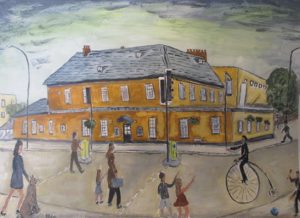 Ann - painting inspired by Lowry