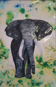 Sally Waters - Elephant watercolour